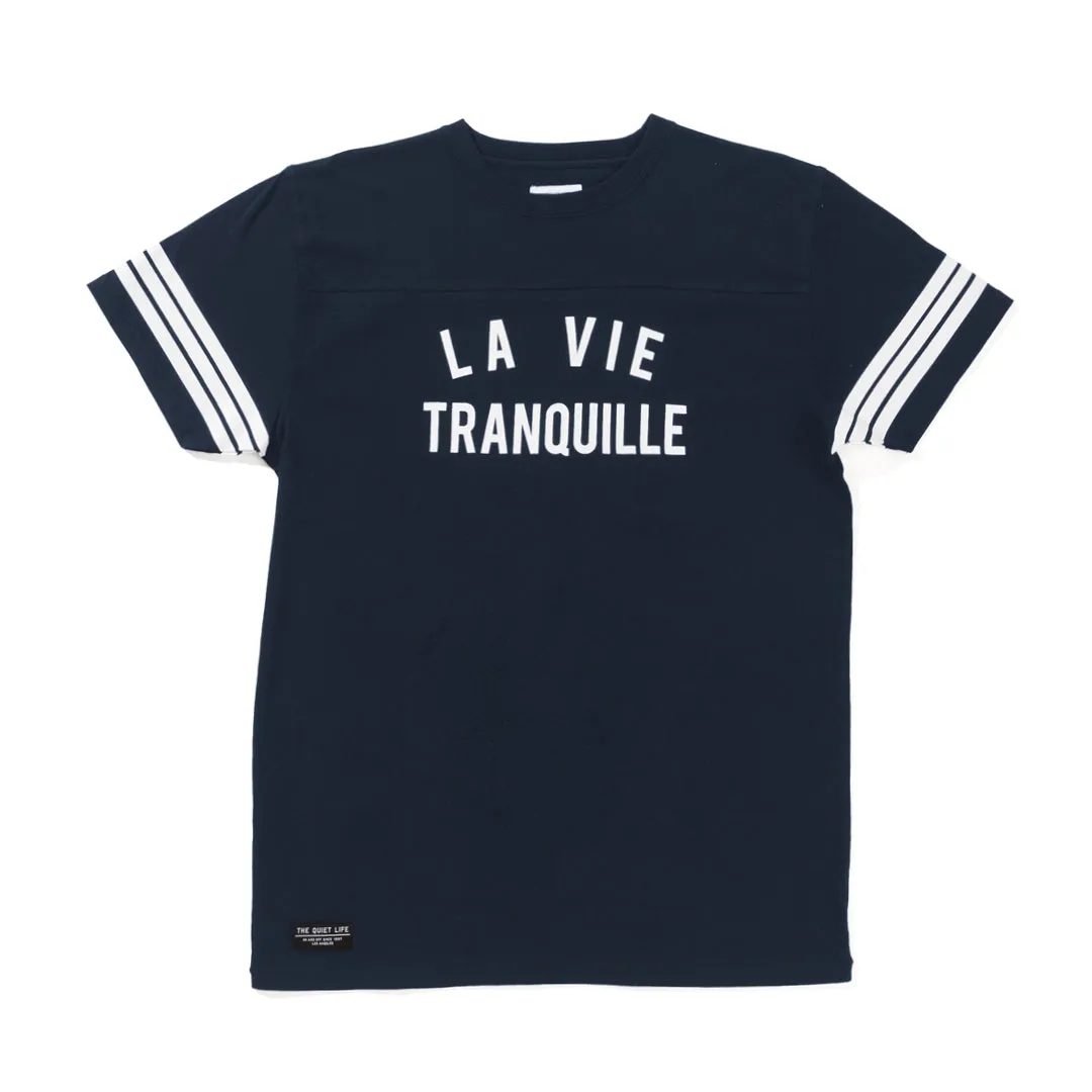 THE QUIET LIFE LA VIE TRANQUILLE VARSITY JERSEY // NAVY