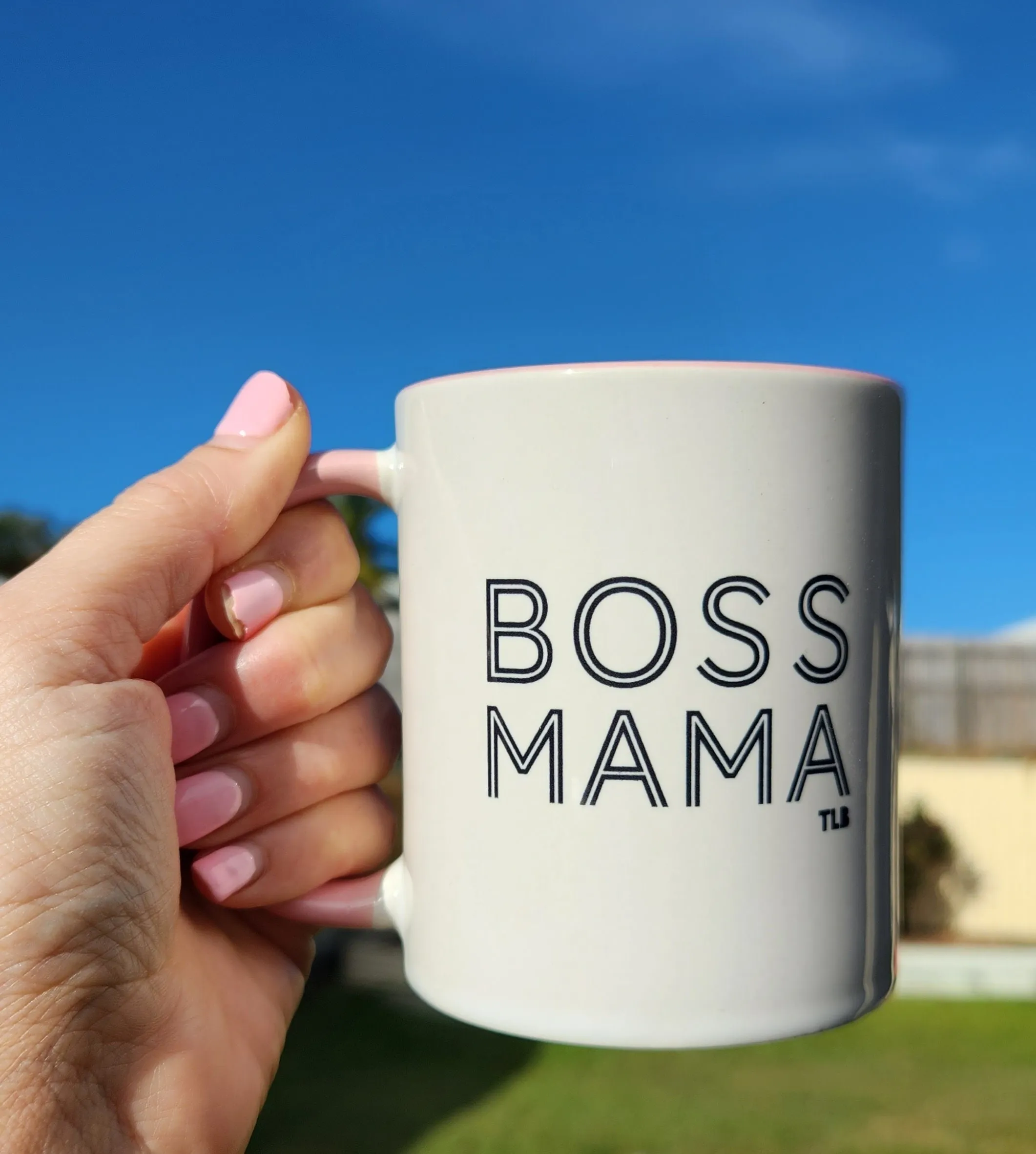 TLB BOSS MAMA Mug Black Font