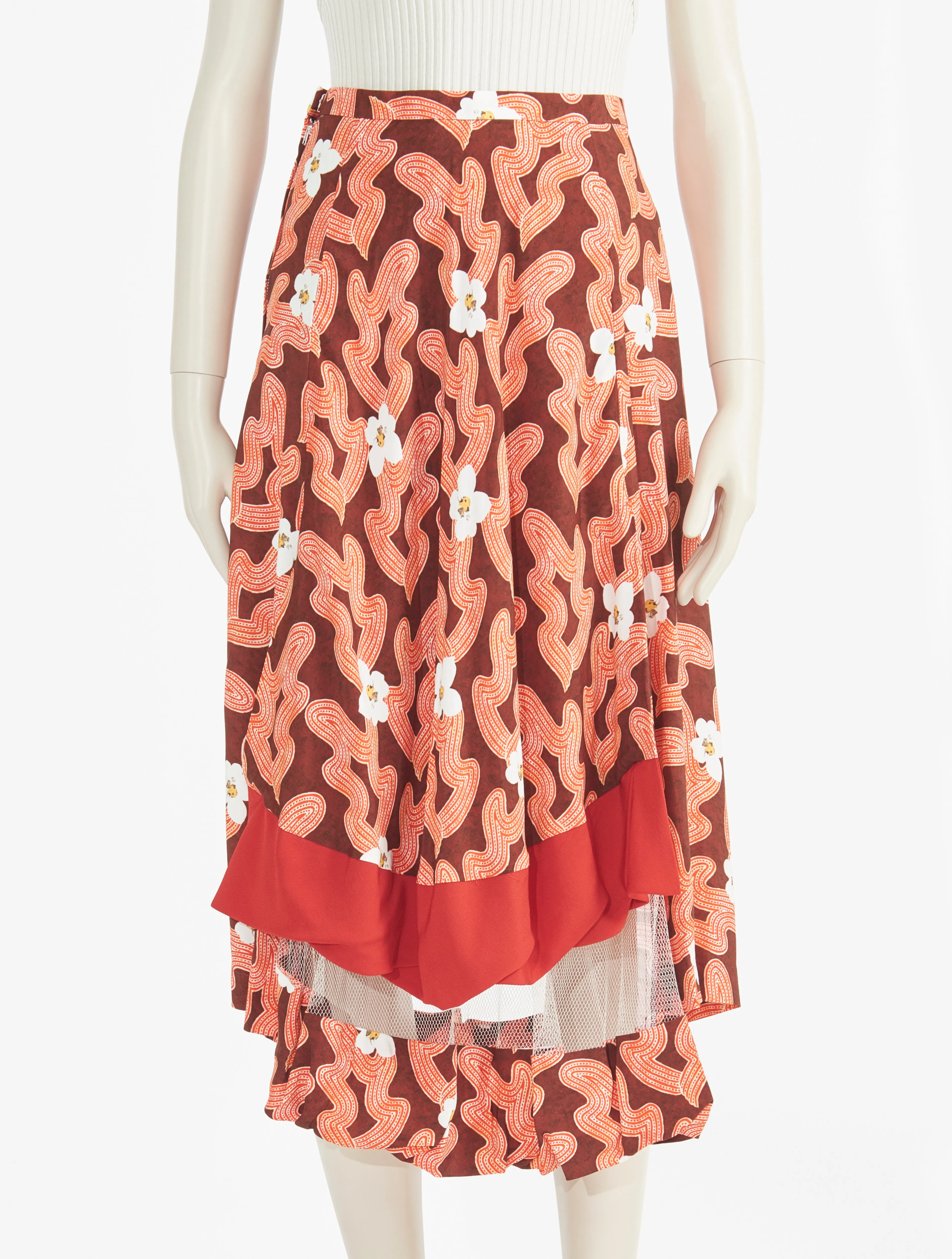 Toga Pulla Print Rayon Skirt