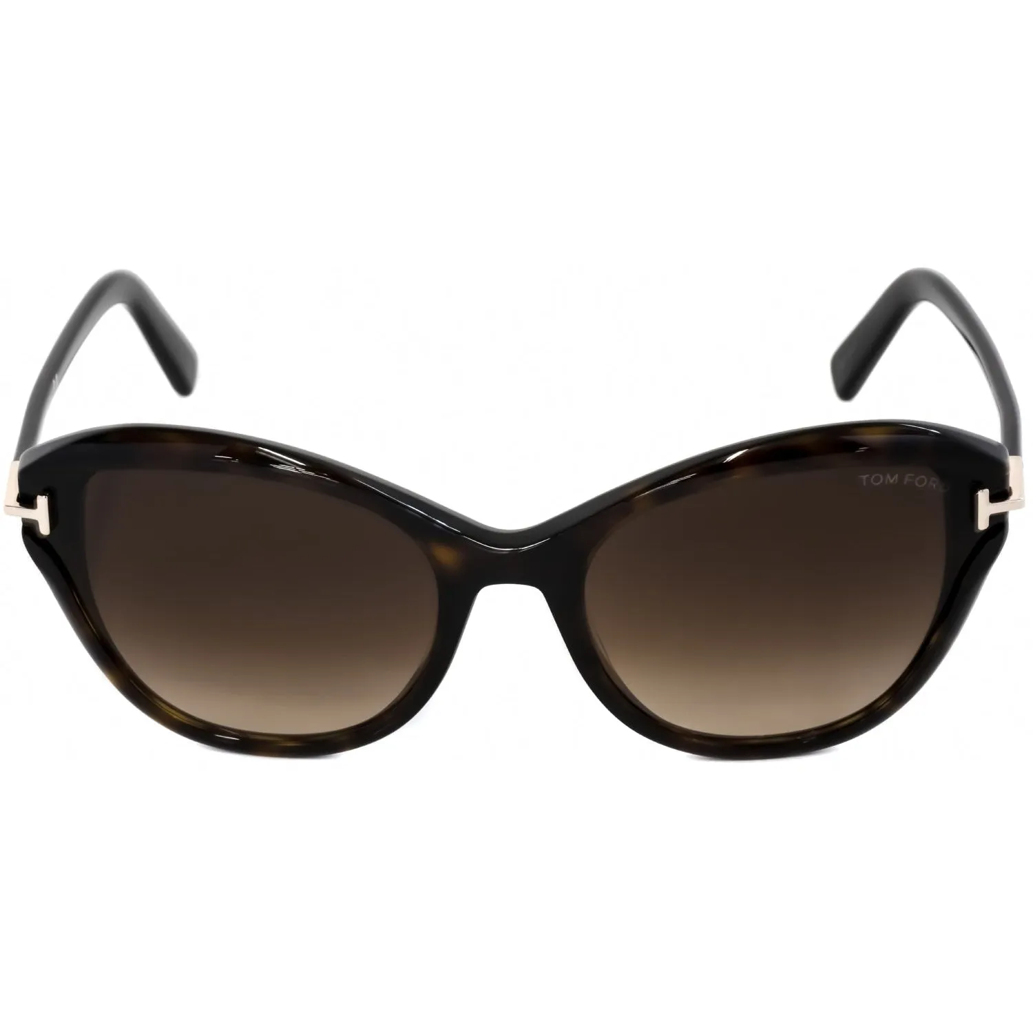 Tom Ford FT0850-F Sunglasses dark havana / gradient brown Women's (S)