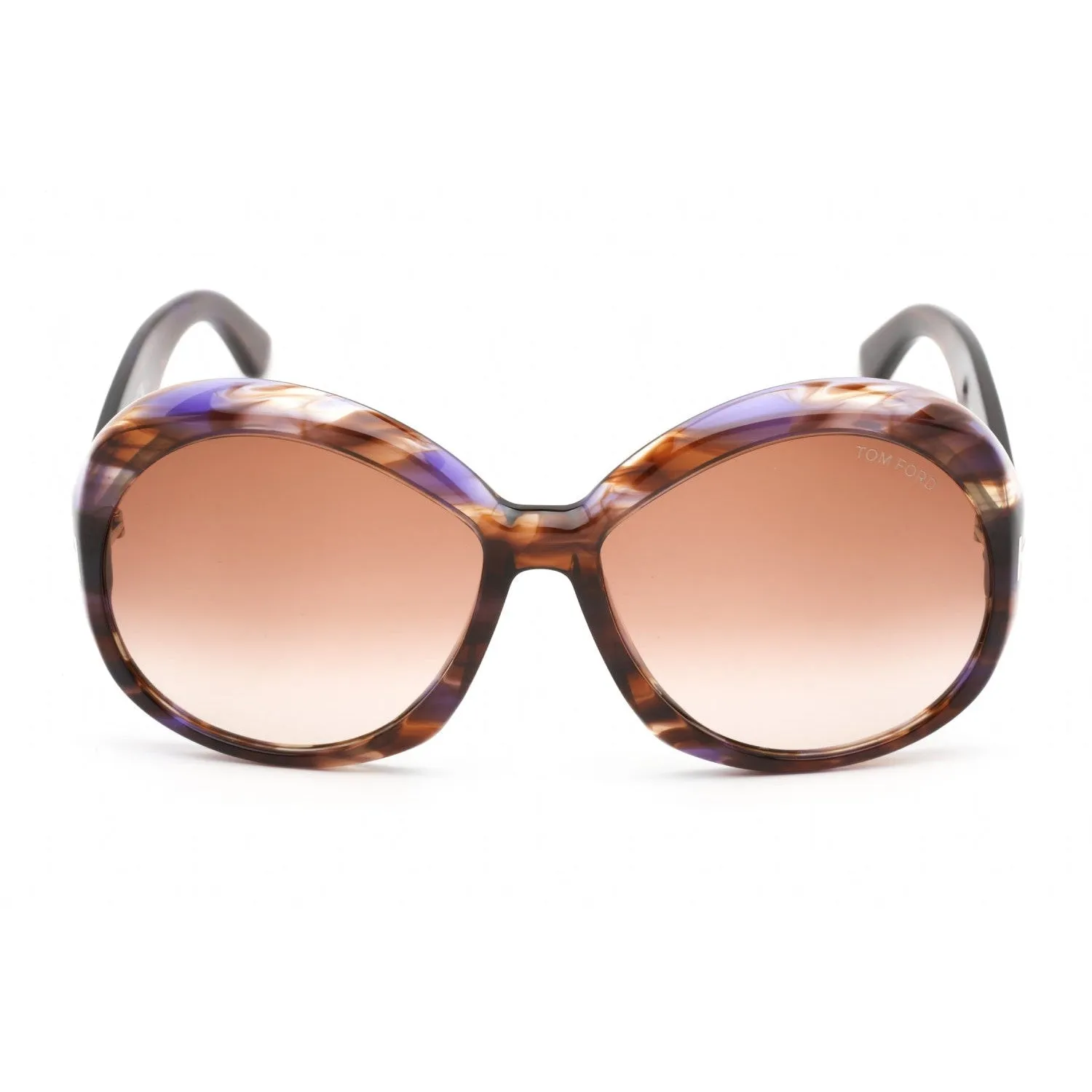 Tom Ford FT1010 Annabelle Sunglasses Colored Havana / Gradient Brown Women's