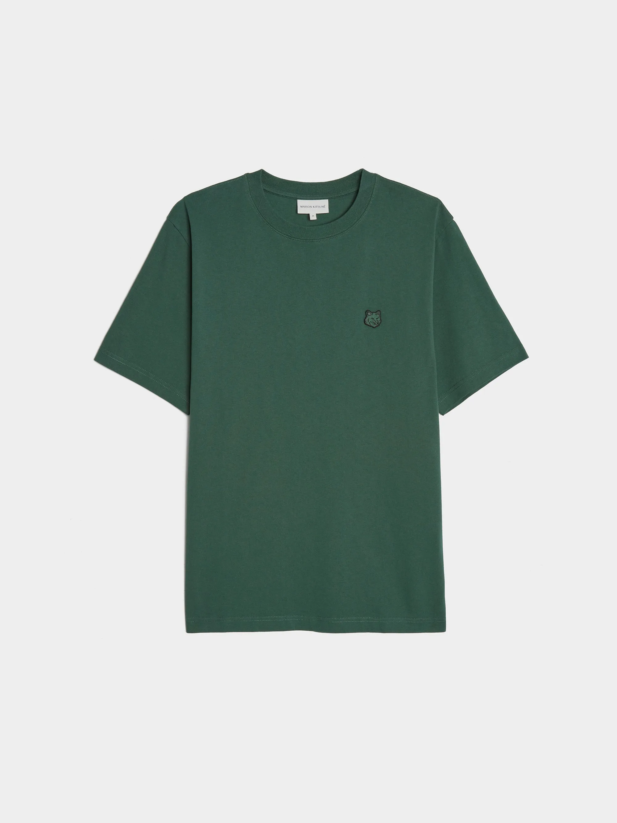 Tonal Fox Head Patch Comfort Tee Shirt, Bottle Green