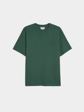 Tonal Fox Head Patch Comfort Tee Shirt, Bottle Green