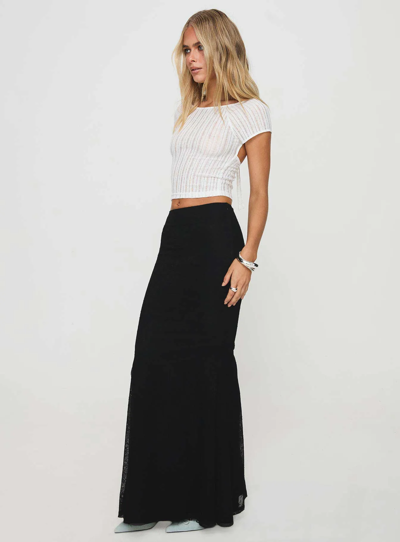 Topping Maxi Skirt Black Tall