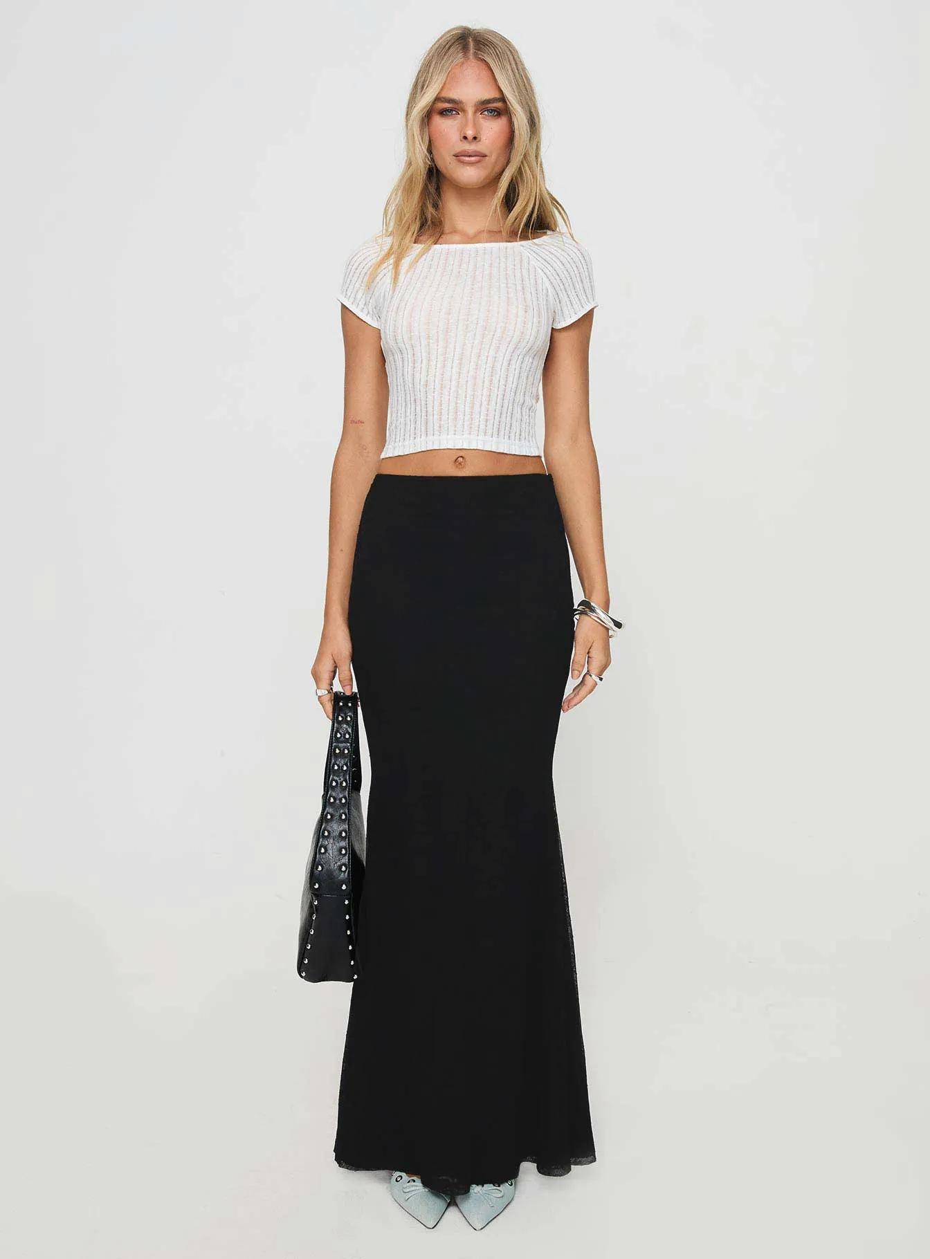 Topping Maxi Skirt Black Tall