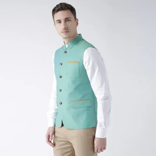 Trendy Green Nehru Jacket