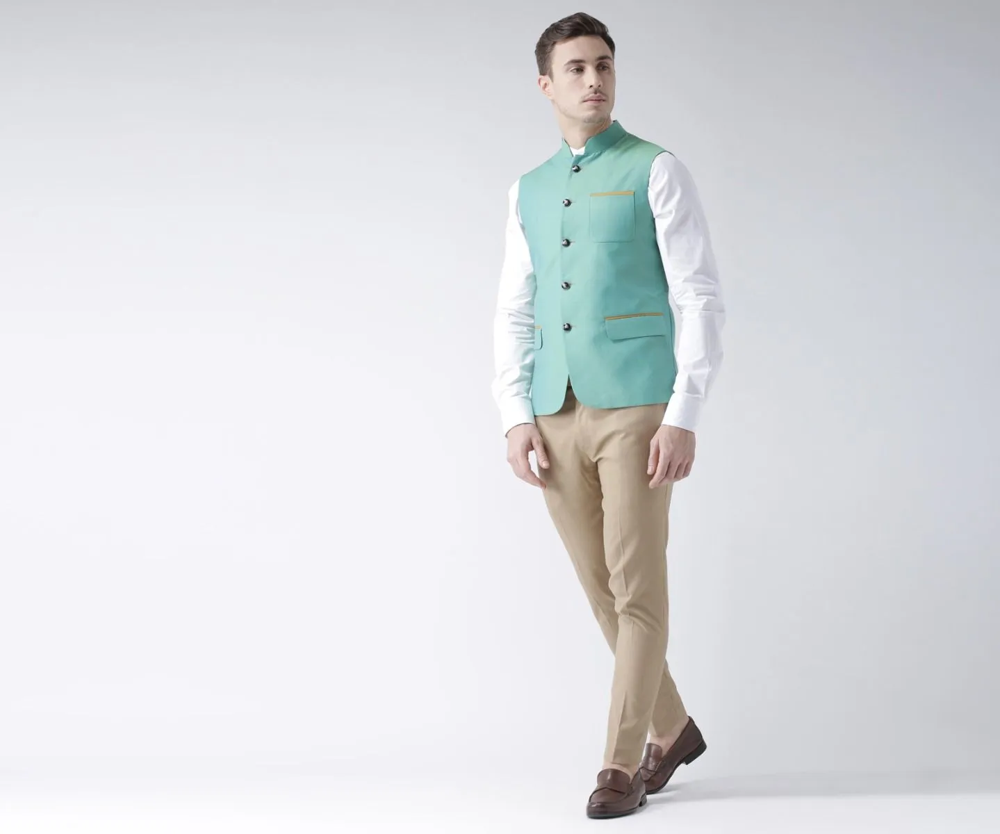 Trendy Green Nehru Jacket