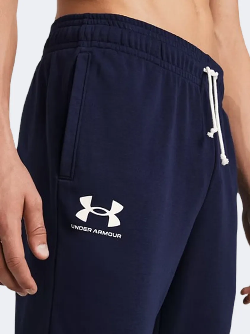 Under Armour Rival Terry Men Lifestyle Pant Navy/Onyx White