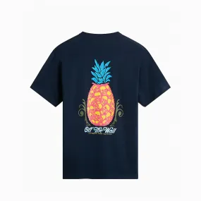 VANS PINEAPPLE SKULL T-SHIRT DARK NAVY - VN000G5HNVY1