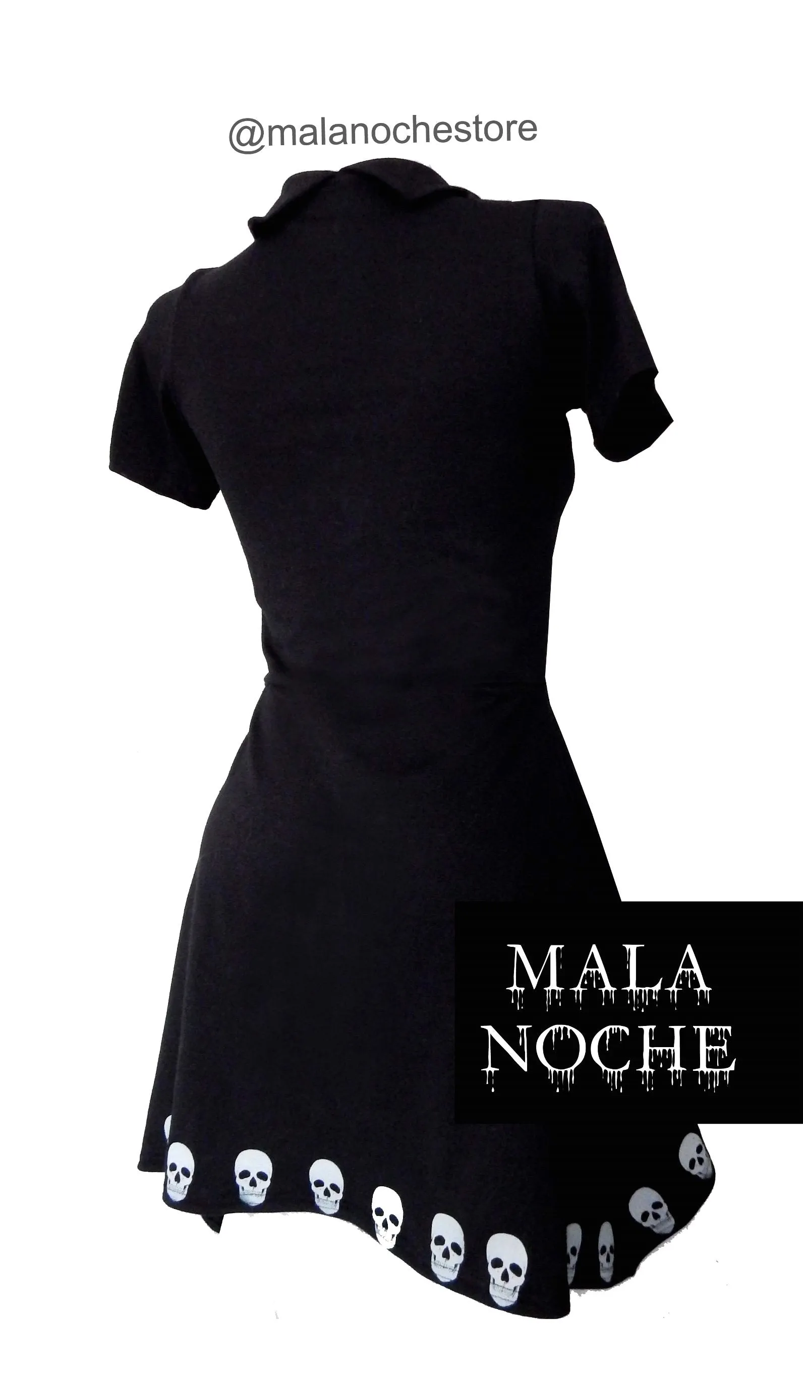 Vestido/Dress Skull Grey