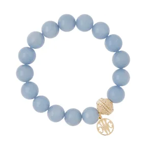 Victoire Angelite 12mm Stretch Bracelet