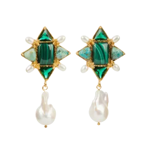 Violetta Earrings Green