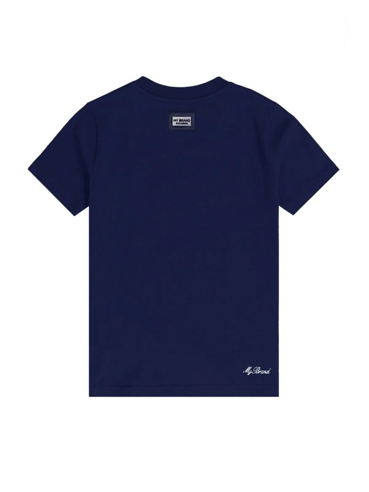 White Skull T-Shirt | NAVY