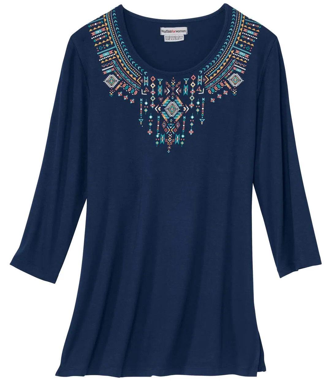 Women's Navy Printed Top 