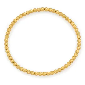 Yellow Gold Stretch Bead Bracelet