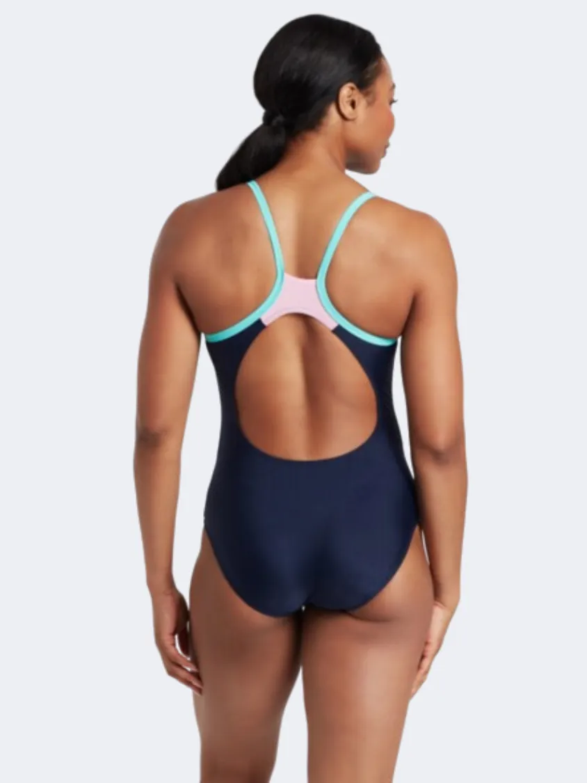 Zoggs Cannon Strikeback Women Swim Monokini Navy/Pink